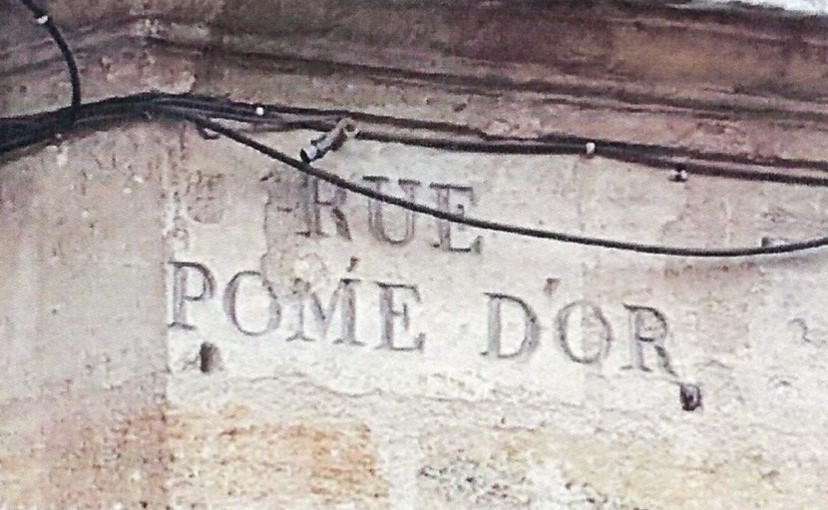 Gravure rue pomme d'or aux Chartrons à Bordeaux