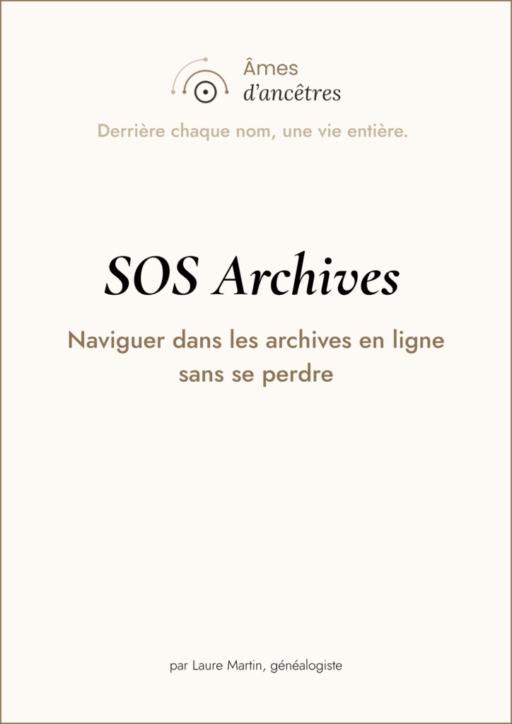 Guide SOS Archives — naviguer dans les archives départementales en ligne