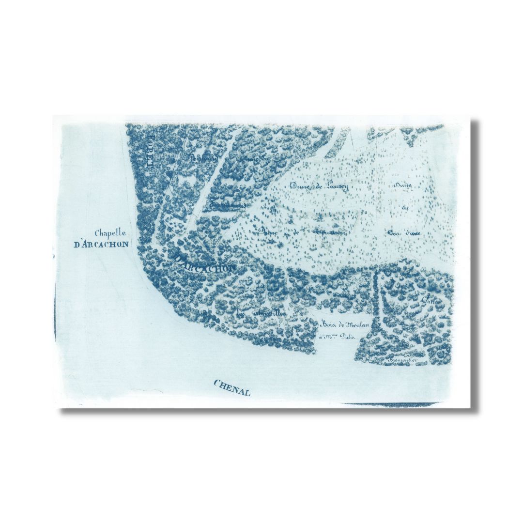 Chapelle d&rsquo;Arcachon (21 x 30 cm – bleu)